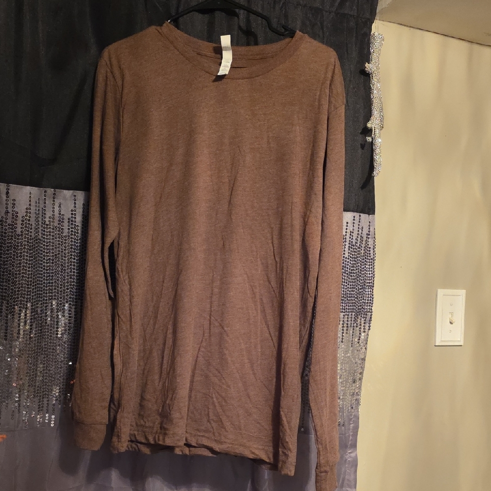 🚩Bella Canvas Chocolate Long Sleeve Top